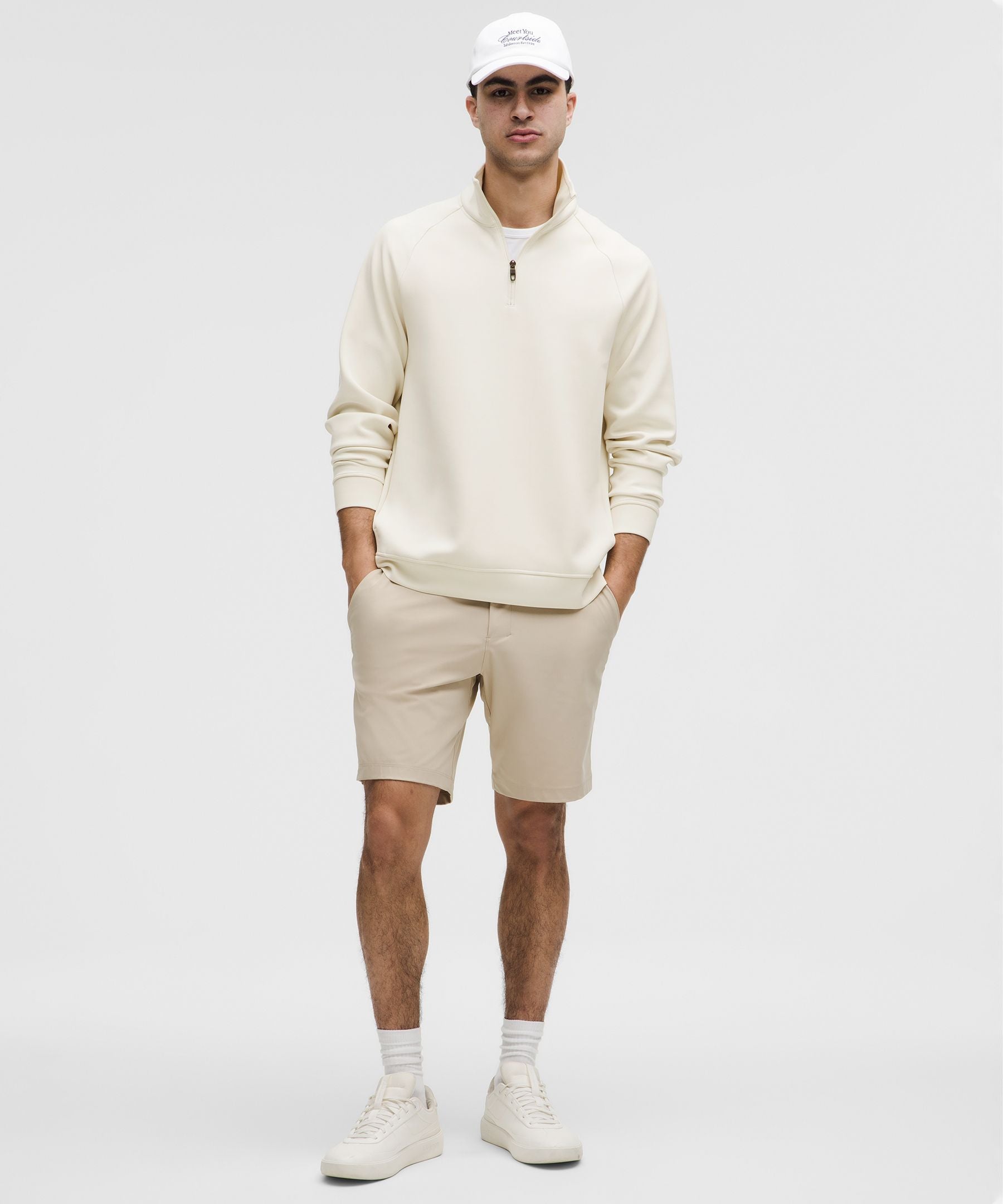 Lululemon Smooth Spacer Quarter Zip Light Ivory