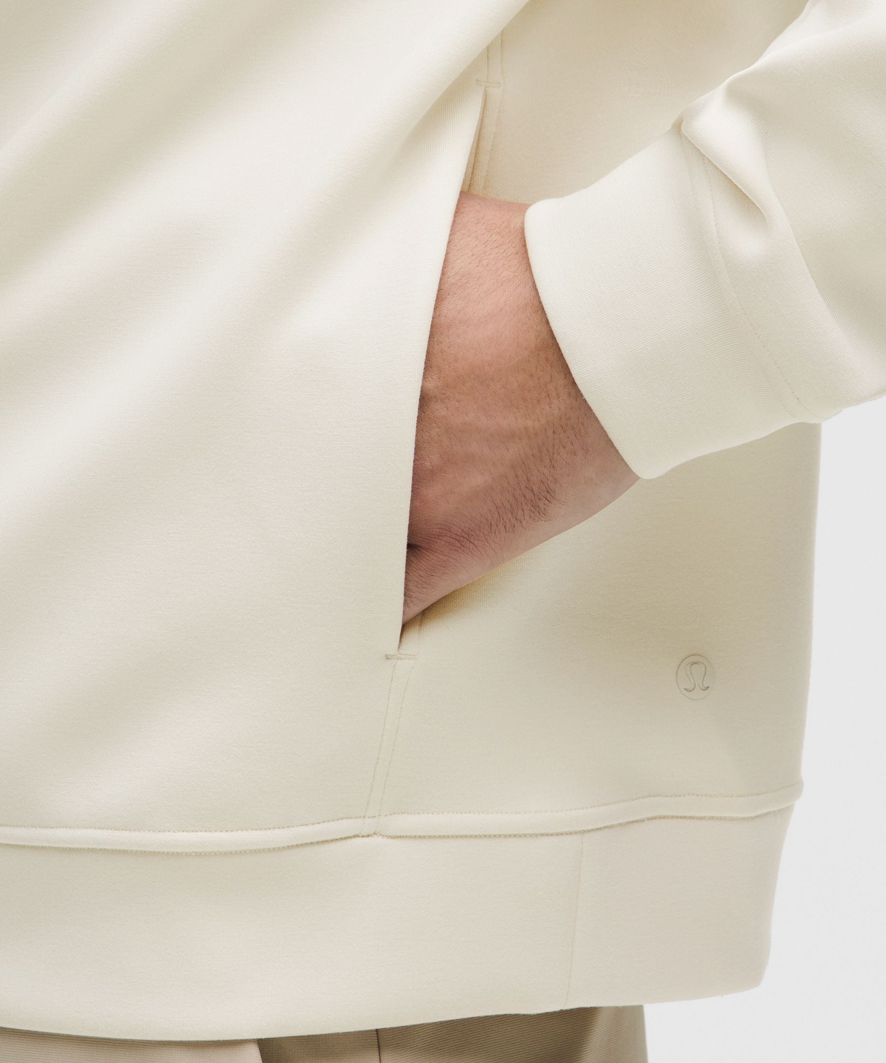 Lululemon Smooth Spacer Quarter Zip Light Ivory