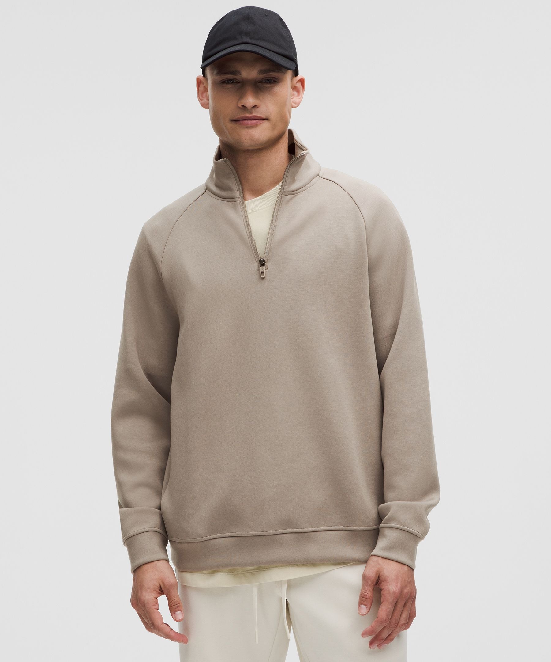 Lululemon Smooth Spacer Quarter Zip Warm Ash Grey