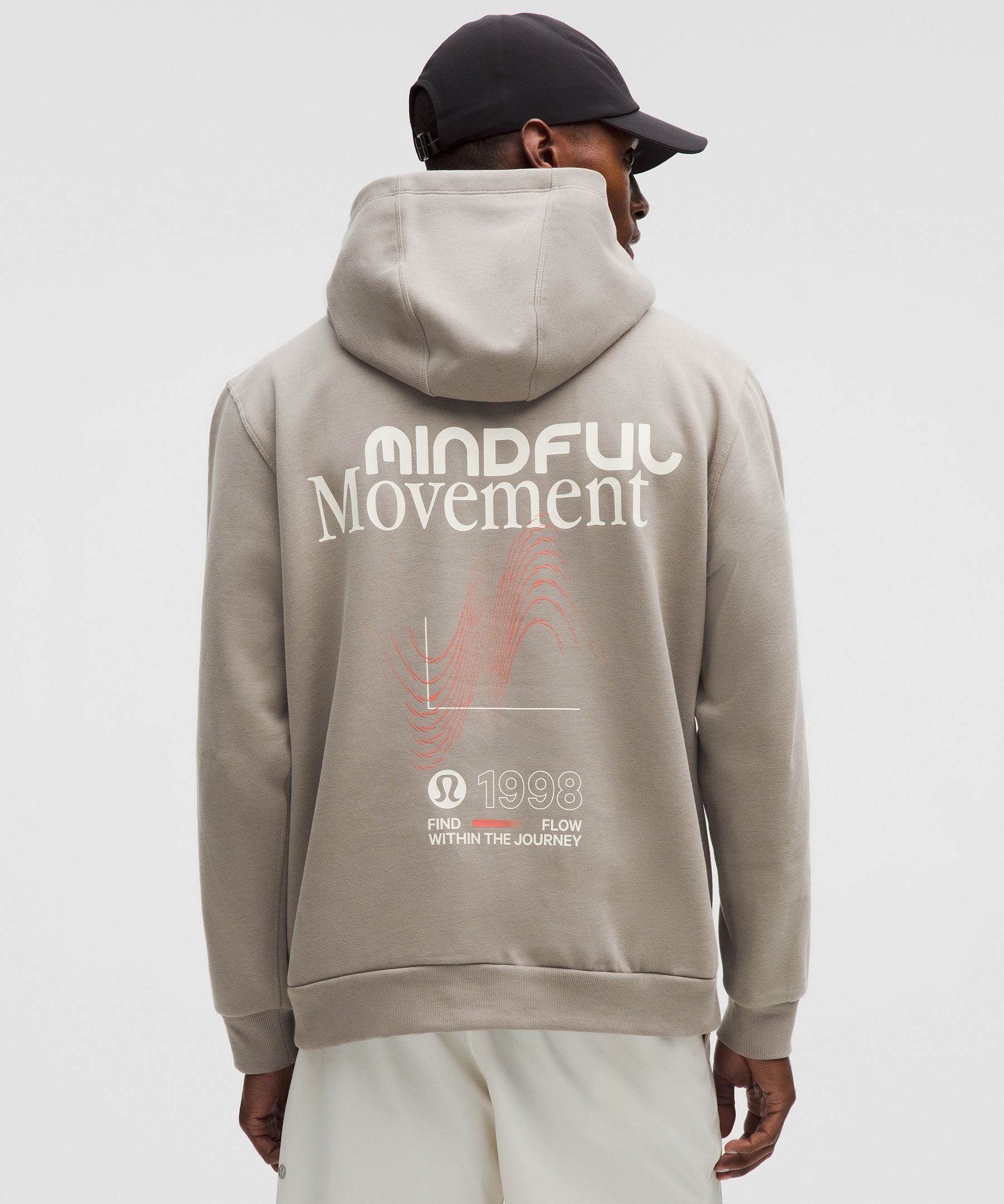 Lululemon Steady State Pullover Hoodie *Graphic Warm Ash Grey