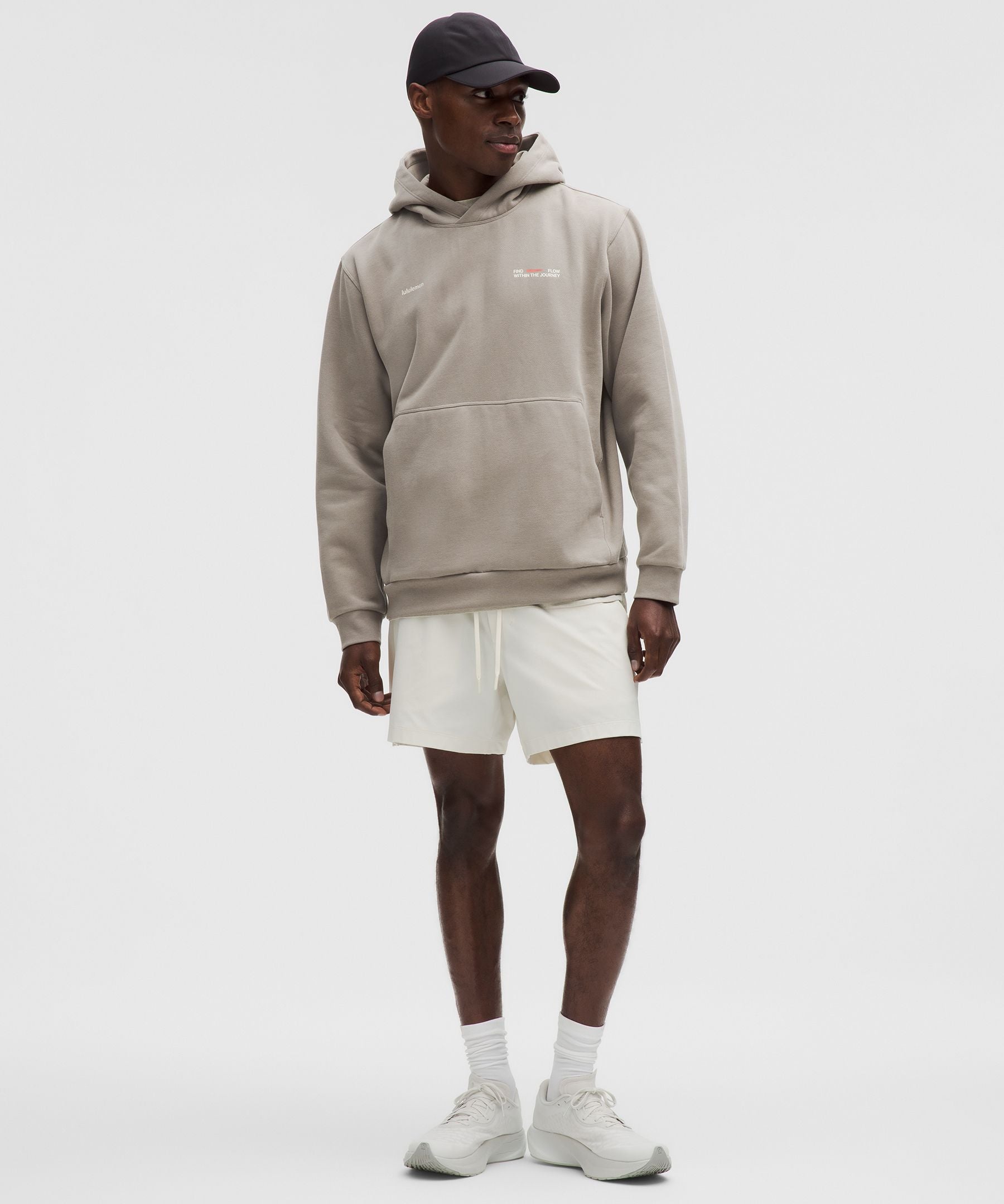 Lululemon Steady State Pullover Hoodie *Graphic Warm Ash Grey