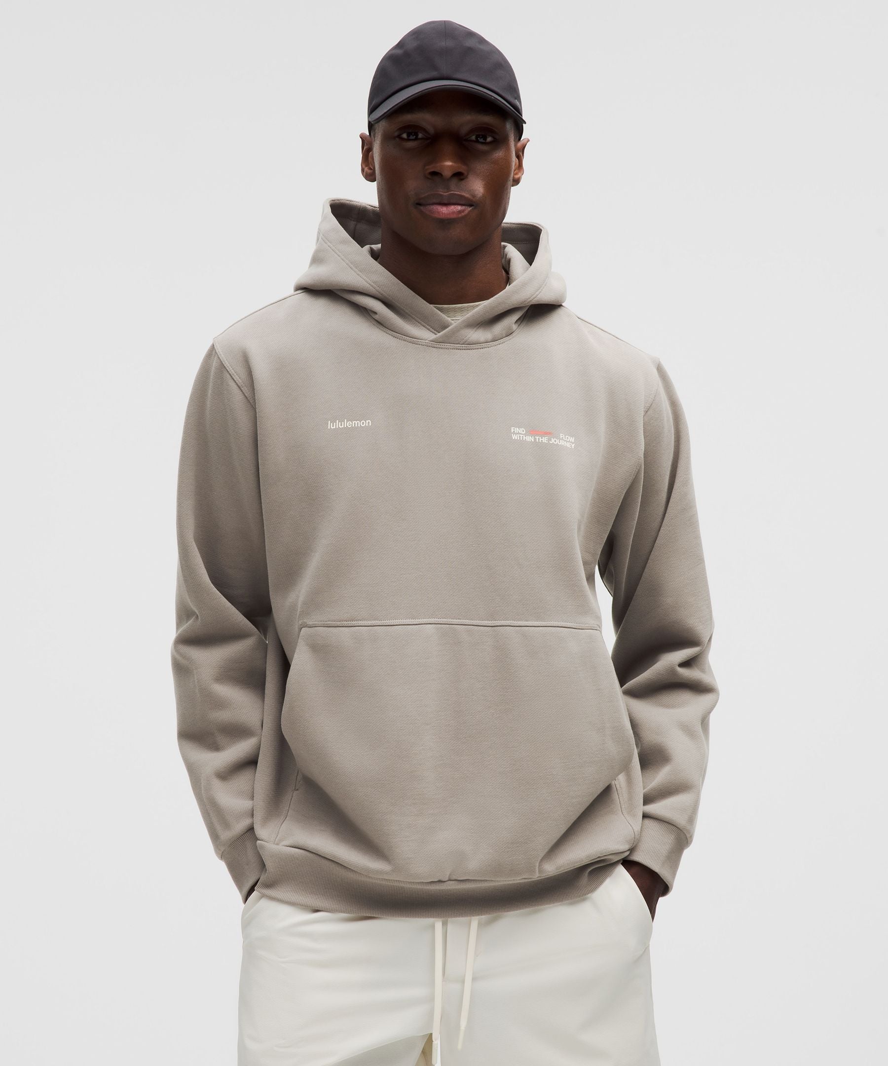 Lululemon Steady State Pullover Hoodie *Graphic Warm Ash Grey