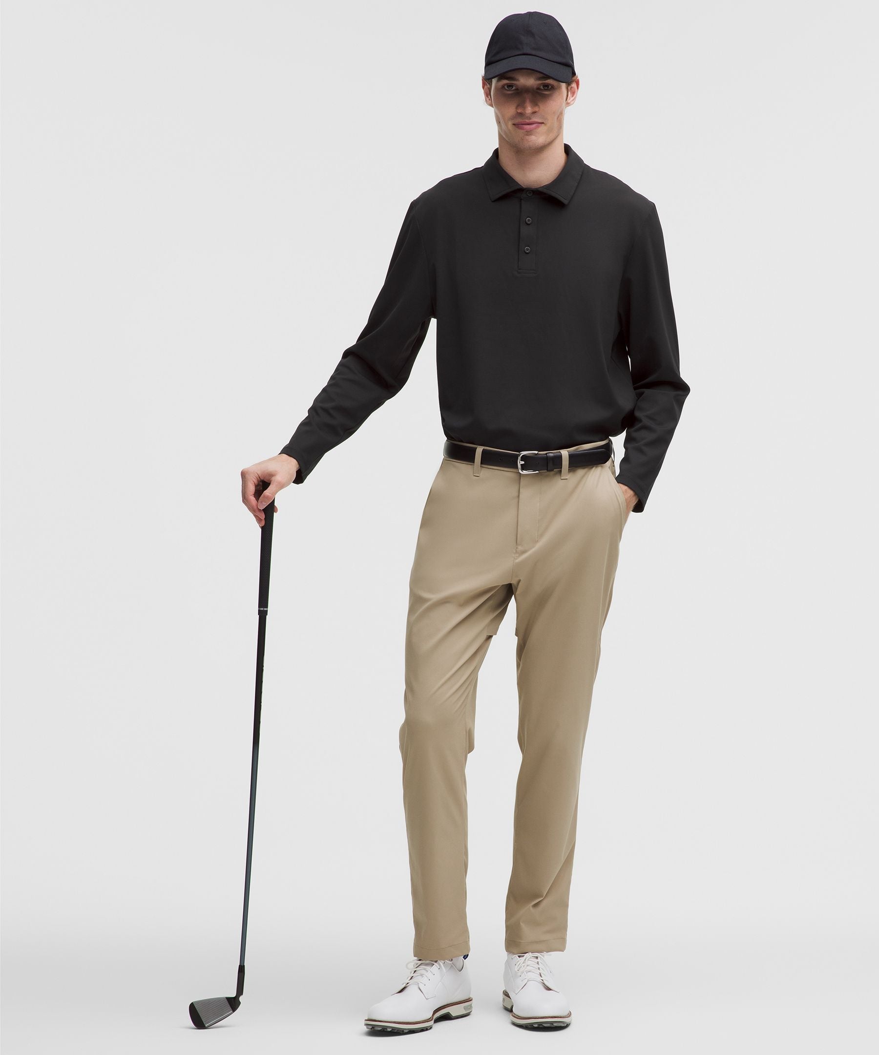 Lululemon Relaxed-Fit Long-Sleeve Golf Polo Shirt