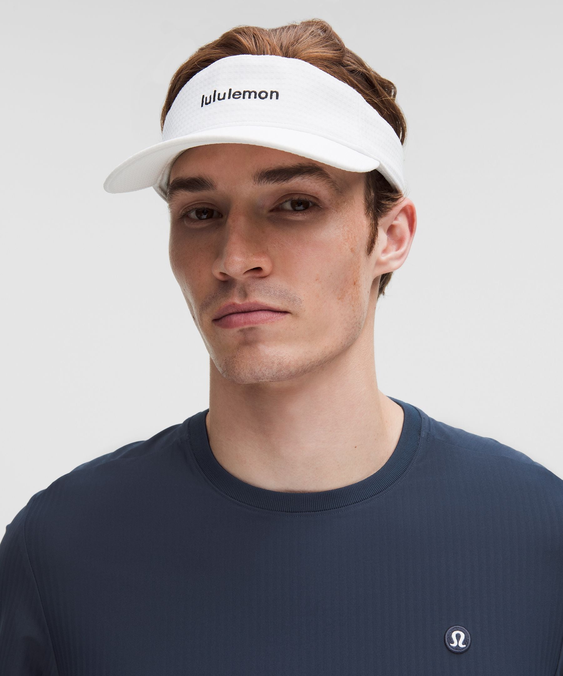 Lululemon UV-Protective Striped Mesh Tennis T-Shirt Club Blue