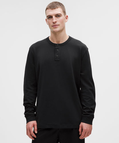 Lululemon Slub Cotton-Jersey Long-Sleeve Henley