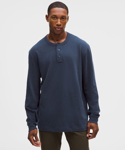 Lululemon Slub Cotton-Jersey Long-Sleeve Henley