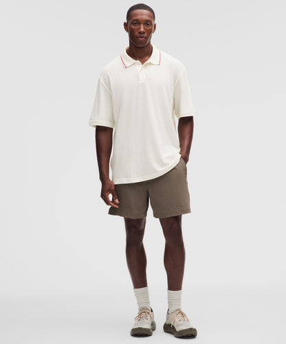 Lululemon Mesh-Knit Jersey Short-Sleeve Polo Shirt