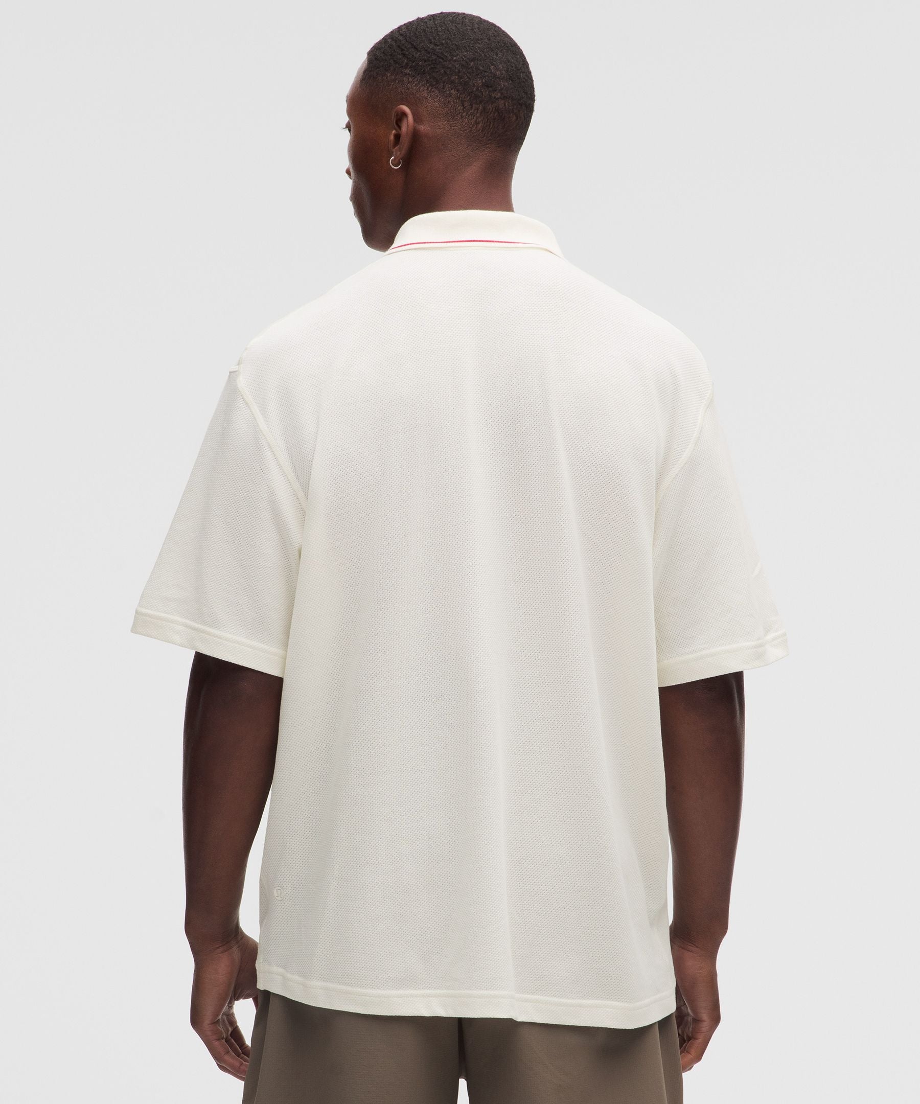 Lululemon Mesh-Knit Jersey Short-Sleeve Polo Shirt