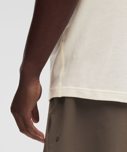 Lululemon Mesh-Knit Jersey Short-Sleeve Polo Shirt
