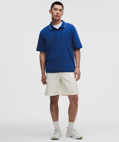 Lululemon Mesh-Knit Jersey Short-Sleeve Polo Shirt