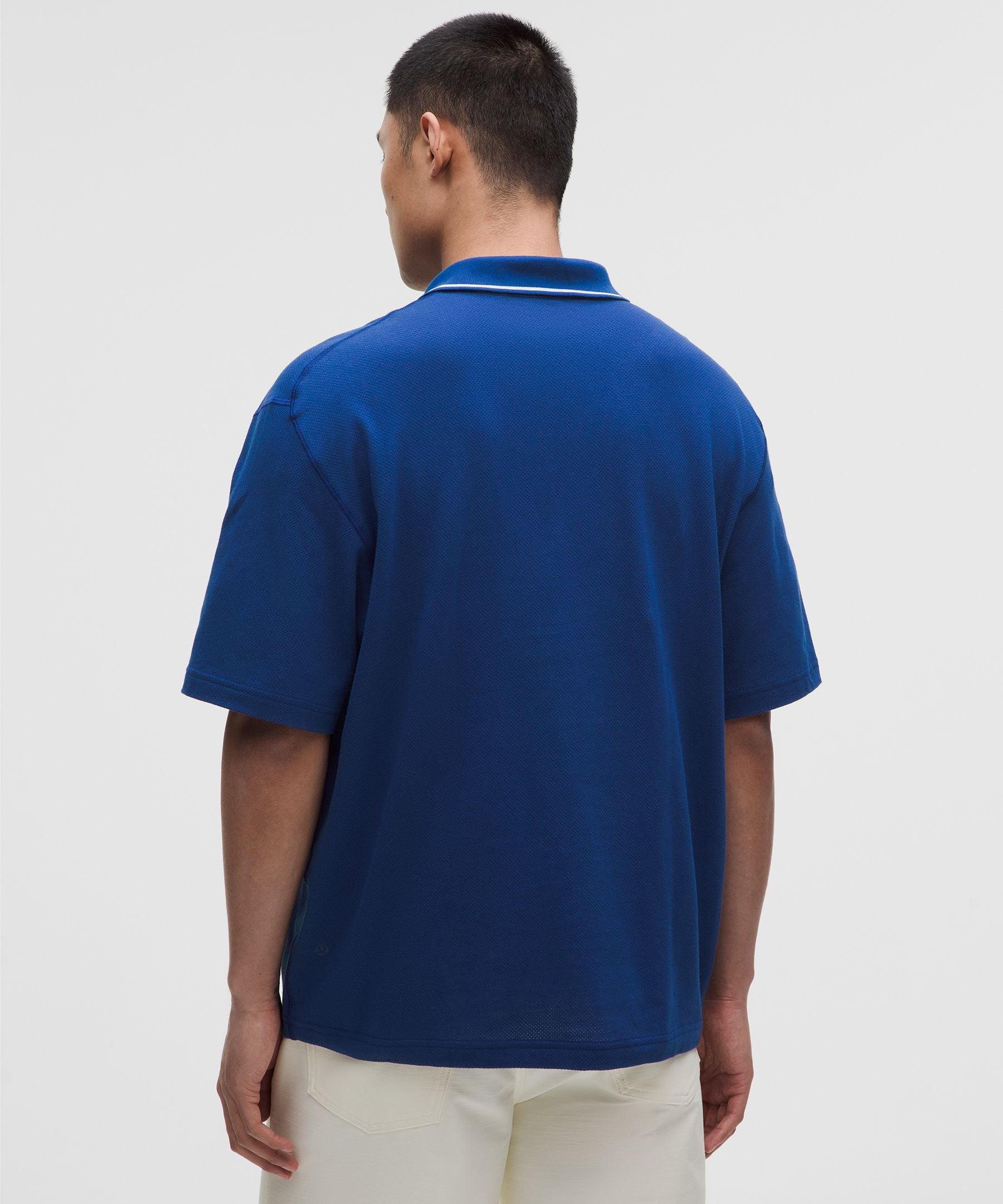 Lululemon Mesh-Knit Jersey Short-Sleeve Polo Shirt