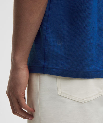 Lululemon Mesh-Knit Jersey Short-Sleeve Polo Shirt