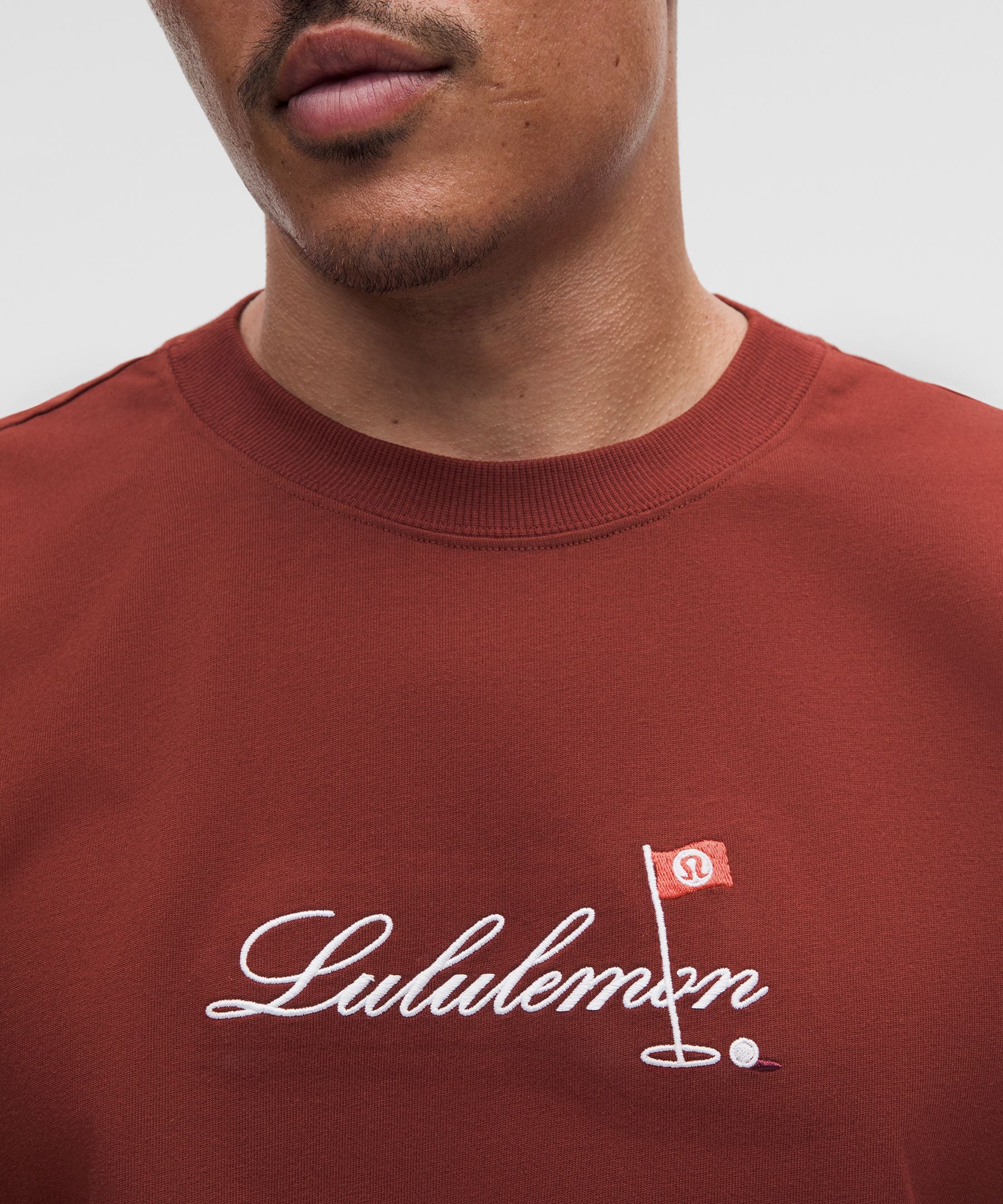 Lululemon Heavyweight Classic-Fit Cotton T-Shirt *Golf Flag