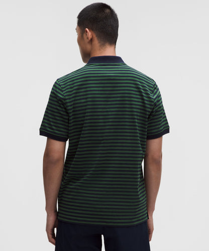 Lululemon Striped Short-Sleeve Golf Polo