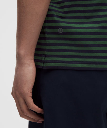 Lululemon Striped Short-Sleeve Golf Polo