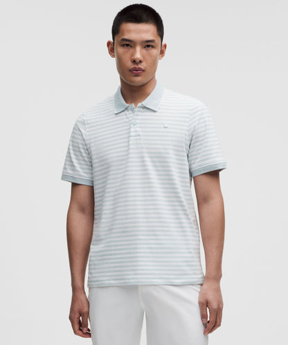 Lululemon Striped Short-Sleeve Golf Polo