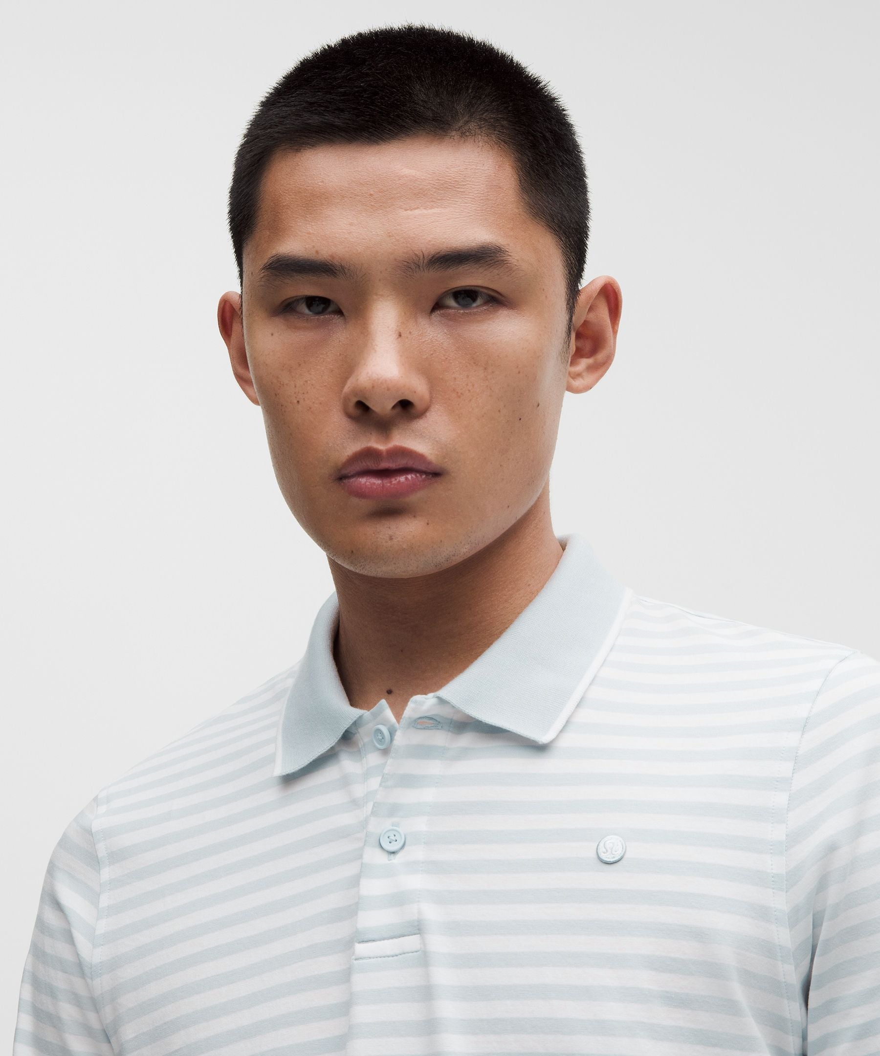Lululemon Striped Short-Sleeve Golf Polo