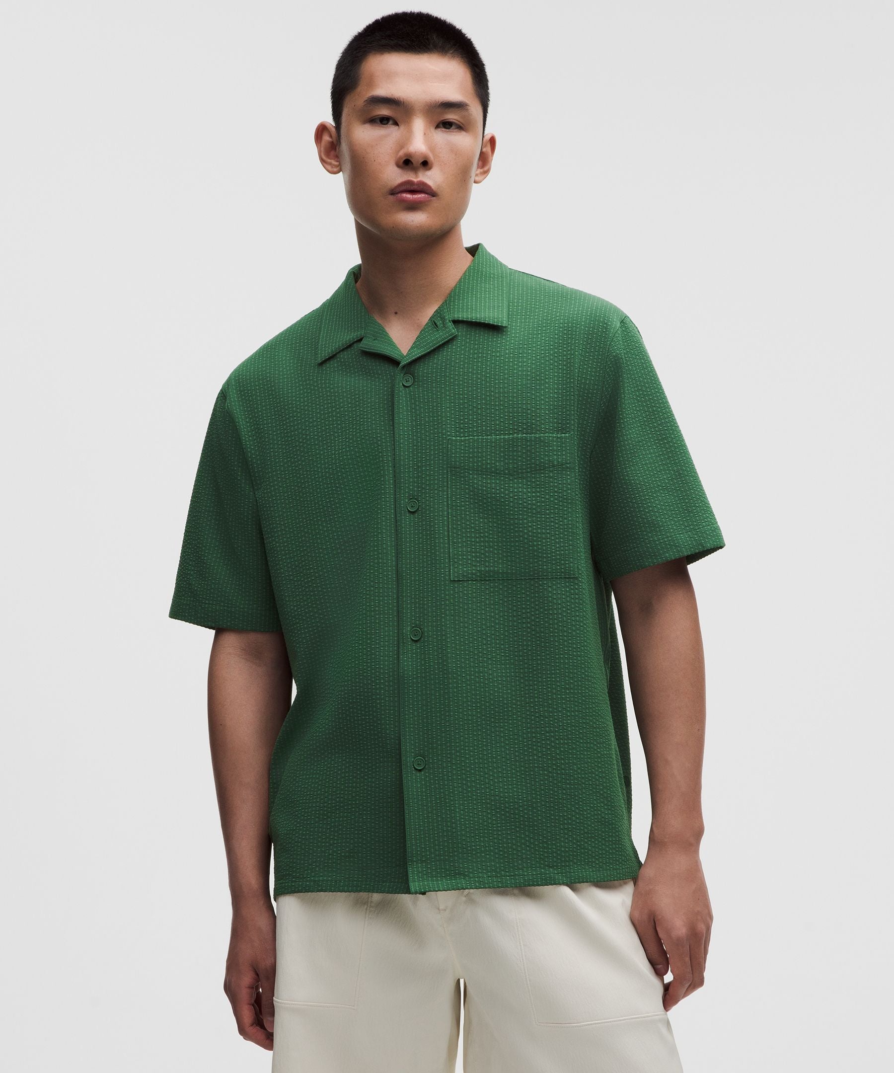 Lululemon Airing Easy Camp-Collar Shirt *Textured