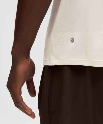 Lululemon Men's Fast and Free Short-Sleeve Shirt *Perforated Stripe