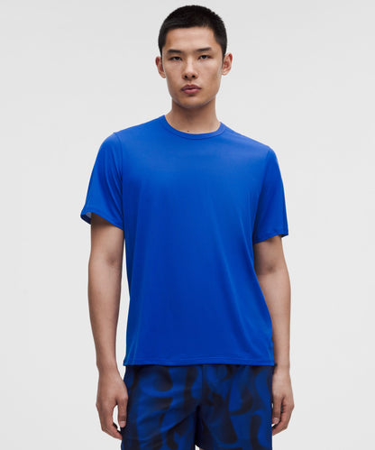 Lululemon Men's Fast and Free Short-Sleeve Shirt *Perforated Stripe