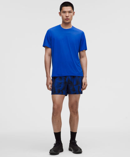 Lululemon Men's Fast and Free Short-Sleeve Shirt *Perforated Stripe