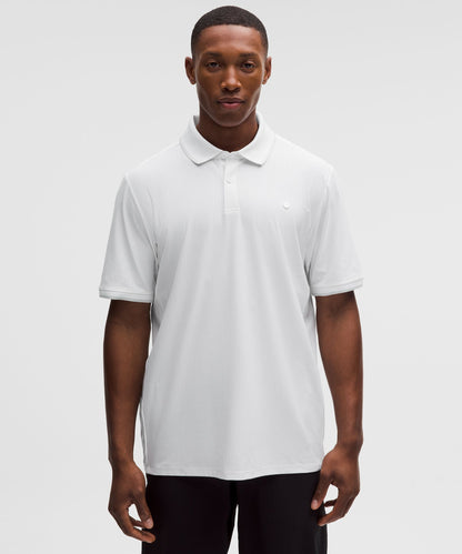 Lululemon UV-Protective Striped Mesh Tennis Polo Shirt