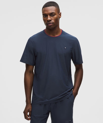 Lululemon UV-Protective Striped Mesh Tennis T-Shirt