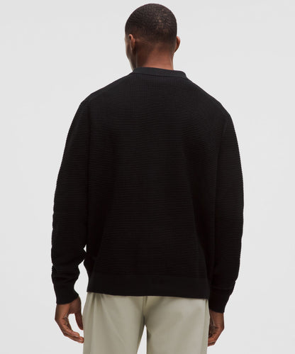 Lululemon Cotton-Blend Knit Collared Cardigan
