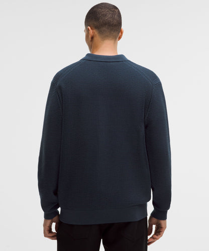 Lululemon Cotton-Blend Knit Collared Cardigan