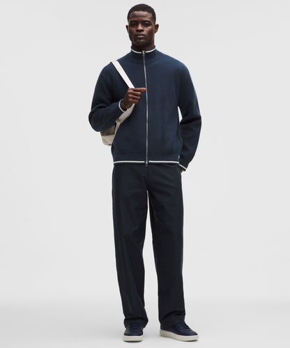 Lululemon Cotton-Blend Knit Full-Zip Sweater