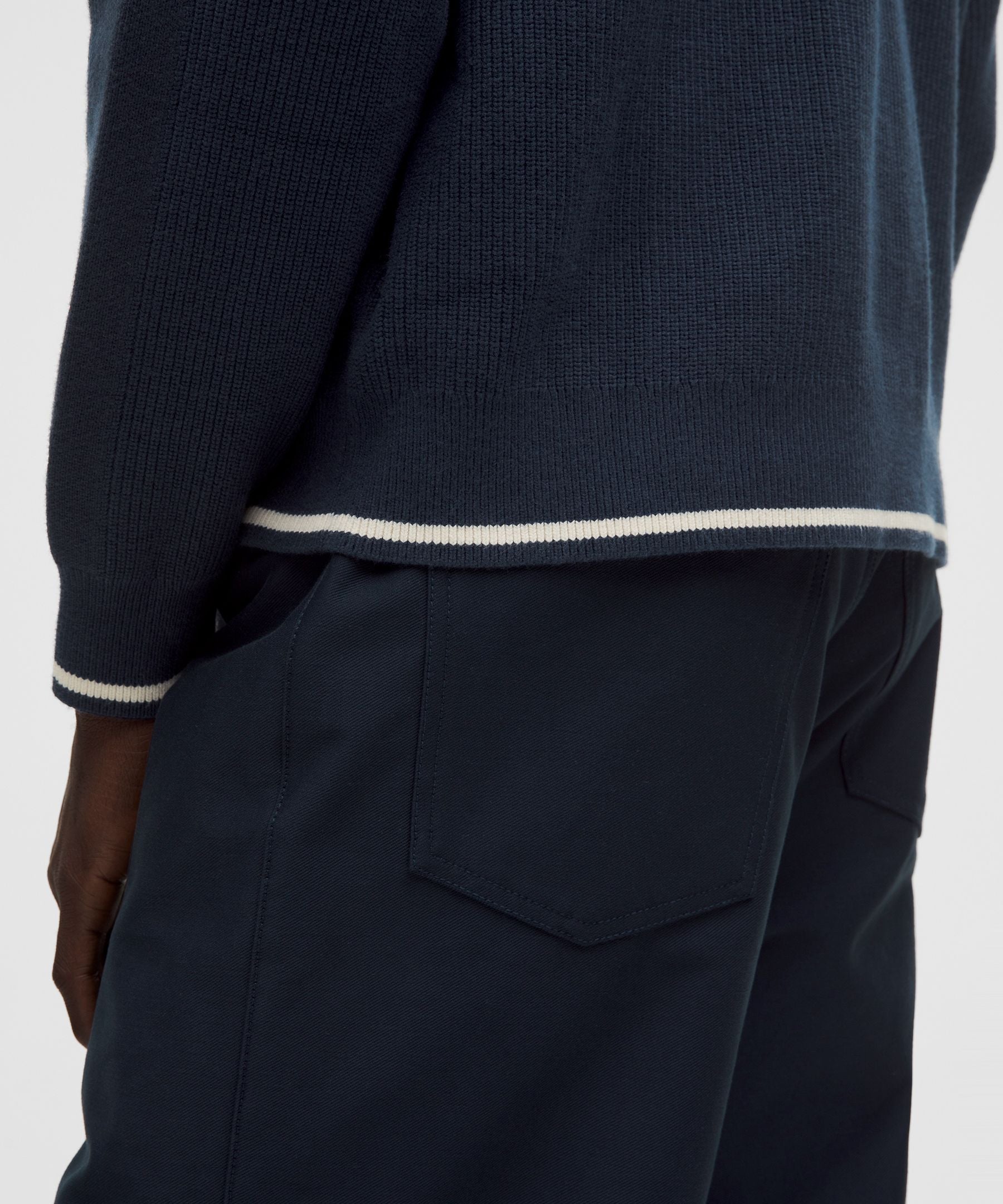 Lululemon Cotton-Blend Knit Full-Zip Sweater