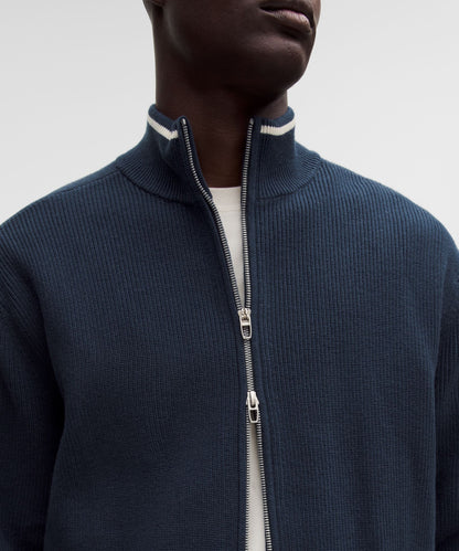 Lululemon Cotton-Blend Knit Full-Zip Sweater