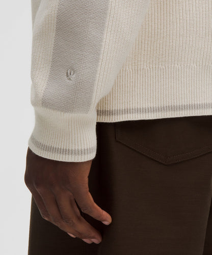 Lululemon Cotton-Blend Knit Full-Zip Sweater