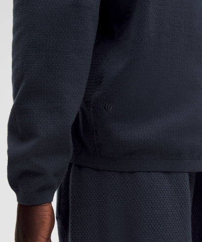 Lululemon Cotton-Blend Knit Long-Sleeve Polo Shirt
