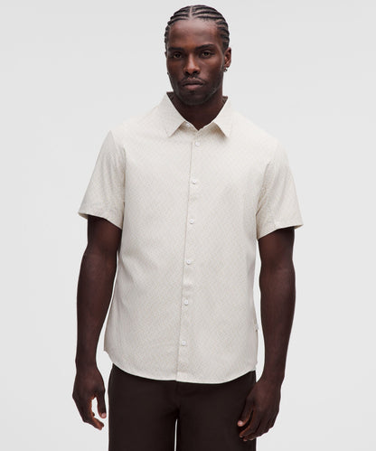 Men's Lululemon Airing Easy Short-Sleeve Shirt, packaging