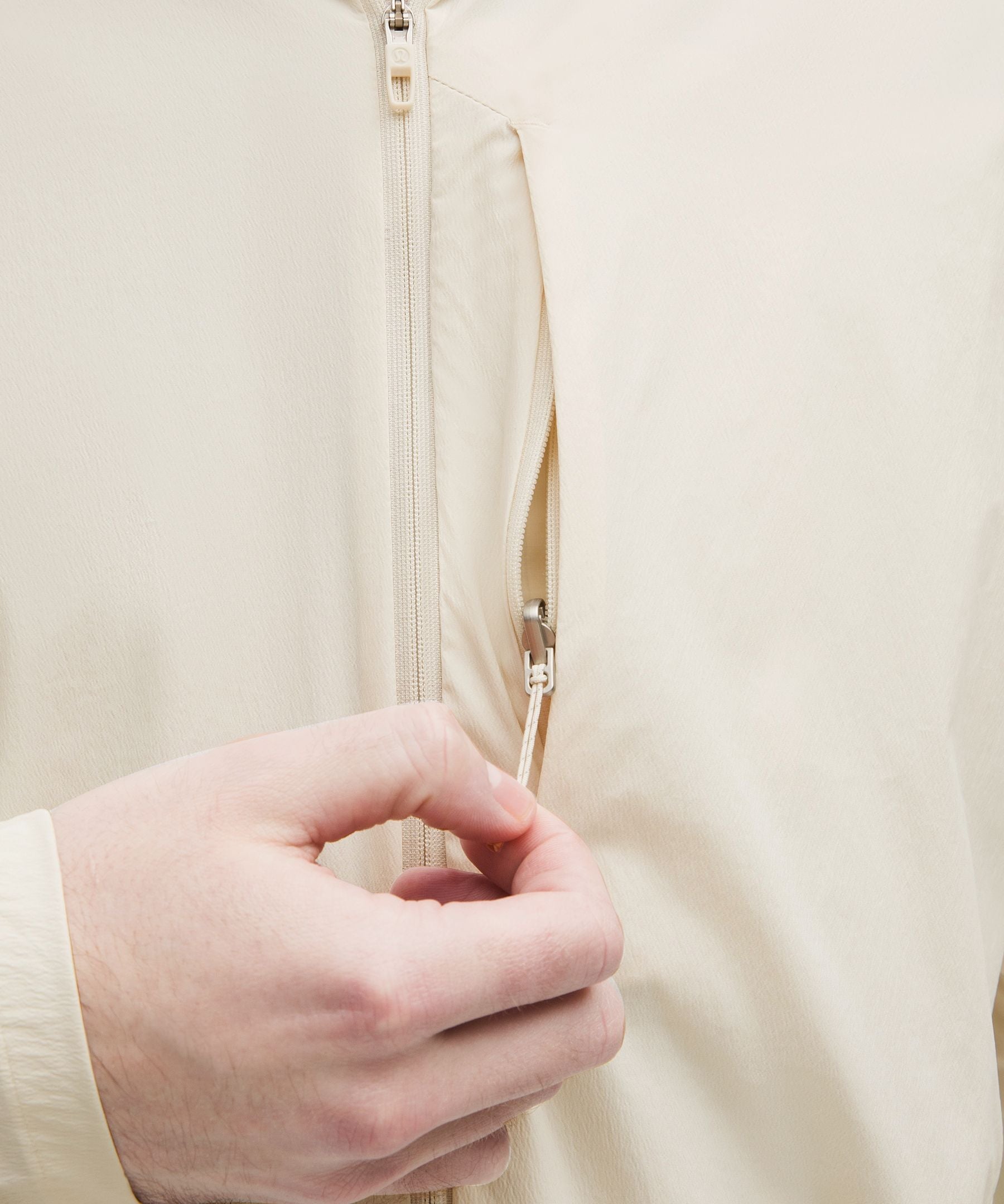 Lululemon Fast and Free Jacket Light Ivory