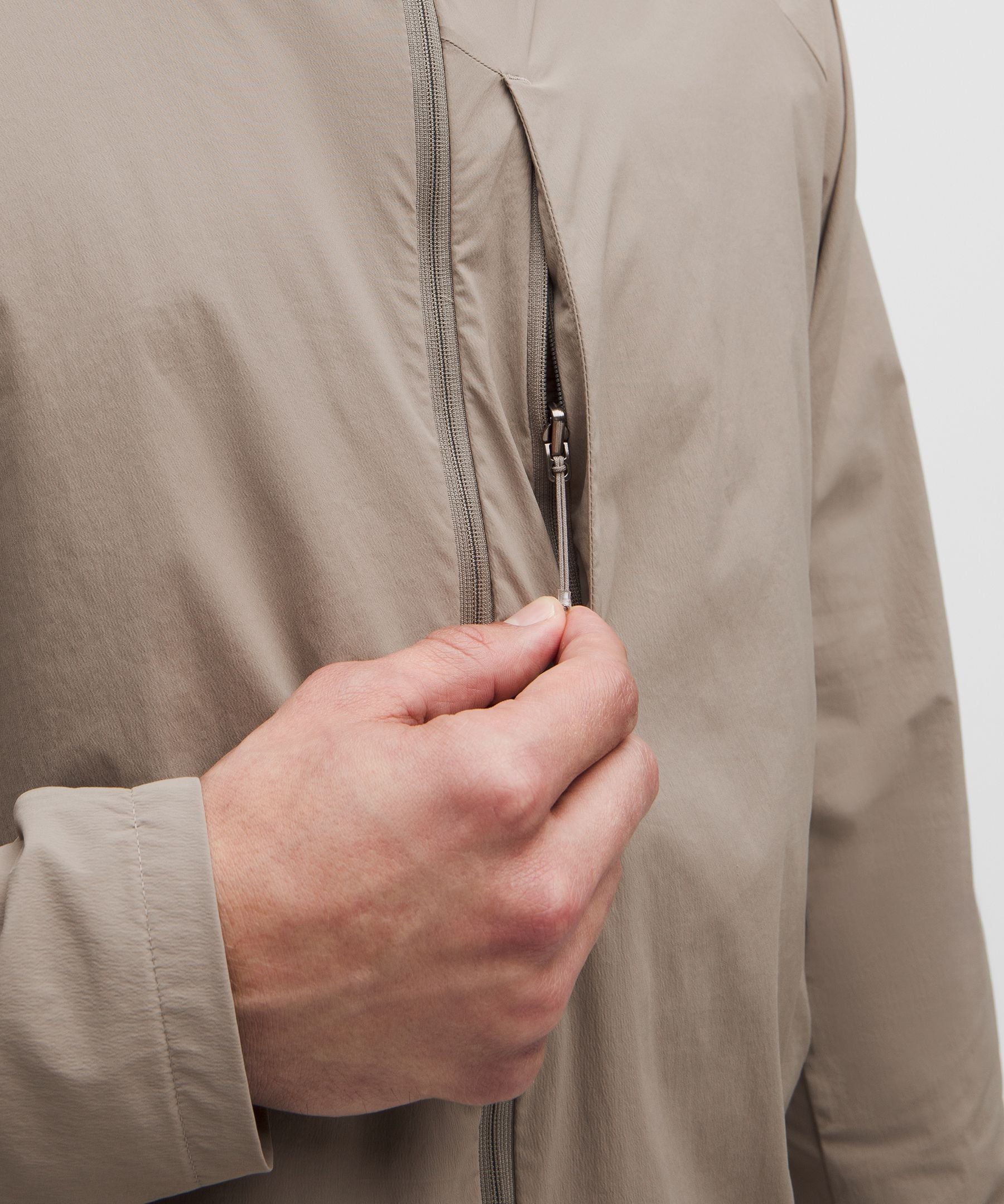 Lululemon Fast and Free Jacket Warm Ash Grey