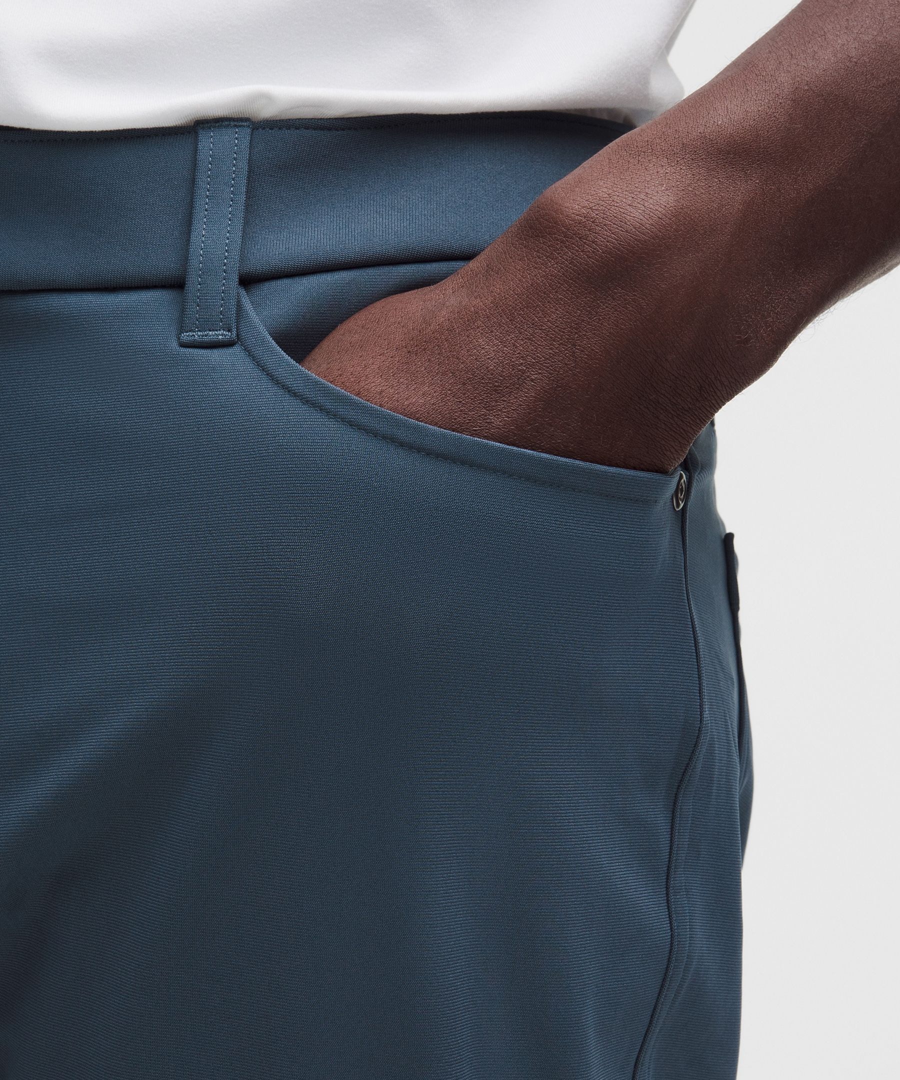 Lululemon ABC Slim-Fit 5 Pocket Pant 32L *Warpstreme Iron Blue