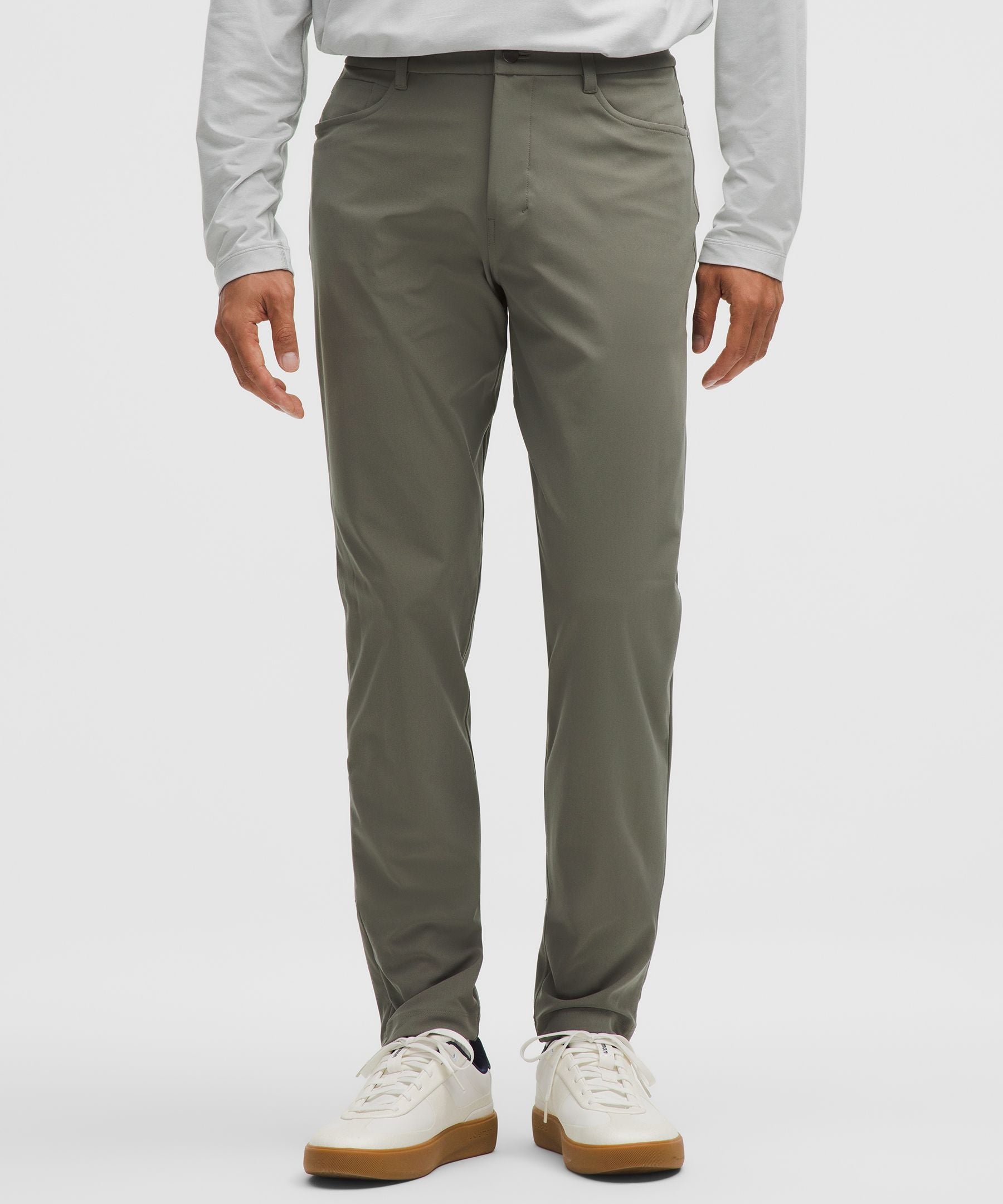 Lululemon ABC Slim-Fit 5 Pocket Pant 32L *Warpstreme Grey Sage