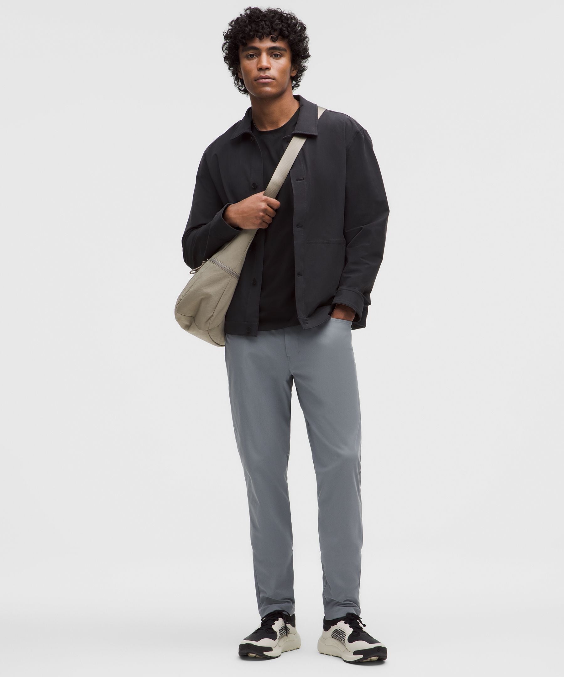 Lululemon ABC Slim-Fit 5 Pocket Pant 32L *Warpstreme Solar Grey
