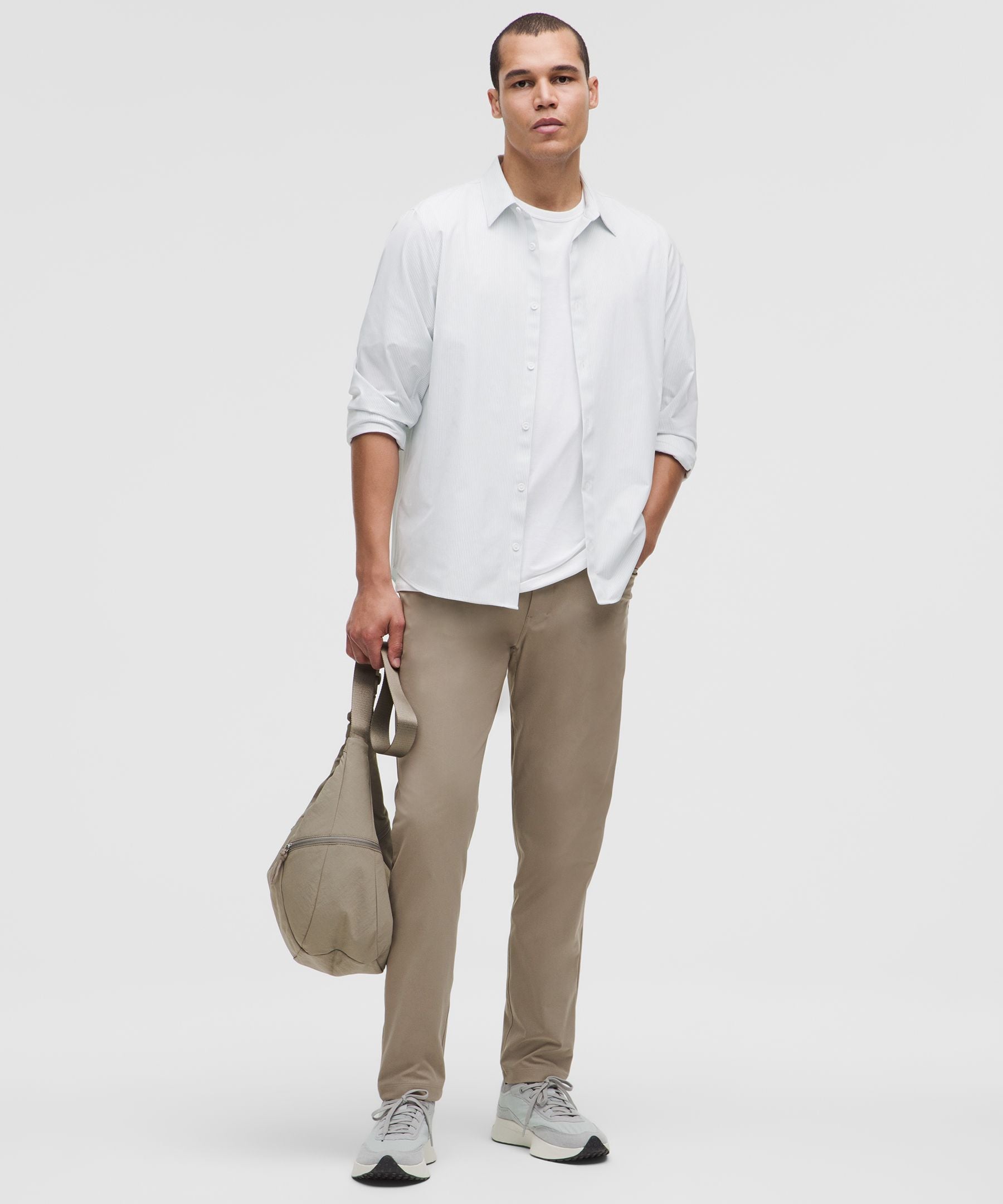 Lululemon ABC Slim-Fit 5 Pocket Pant 32L *Warpstreme Warm Ash Grey