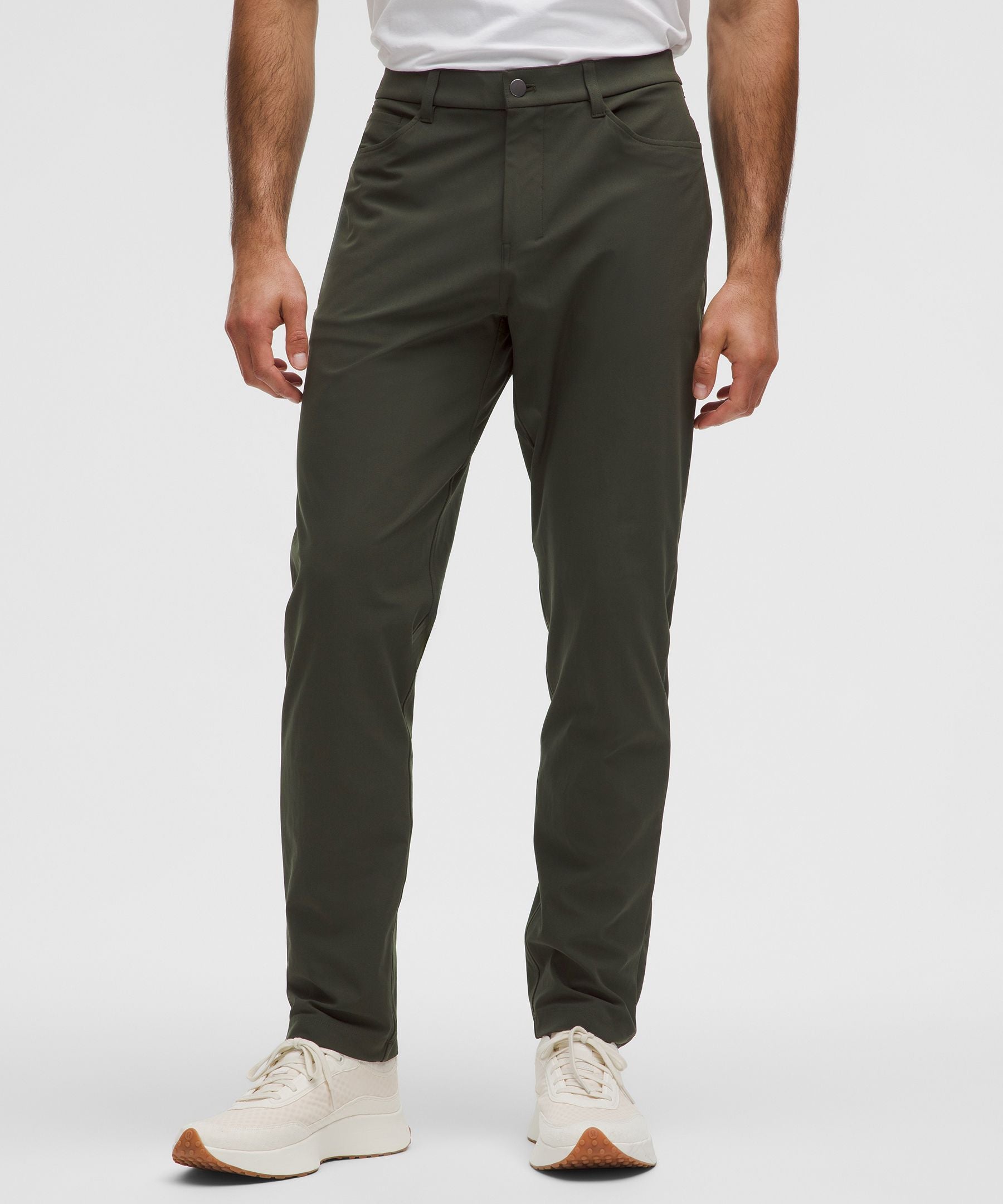 Lululemon ABC Classic-Fit 5 Pocket Pant 32L *Warpstreme Gator Green