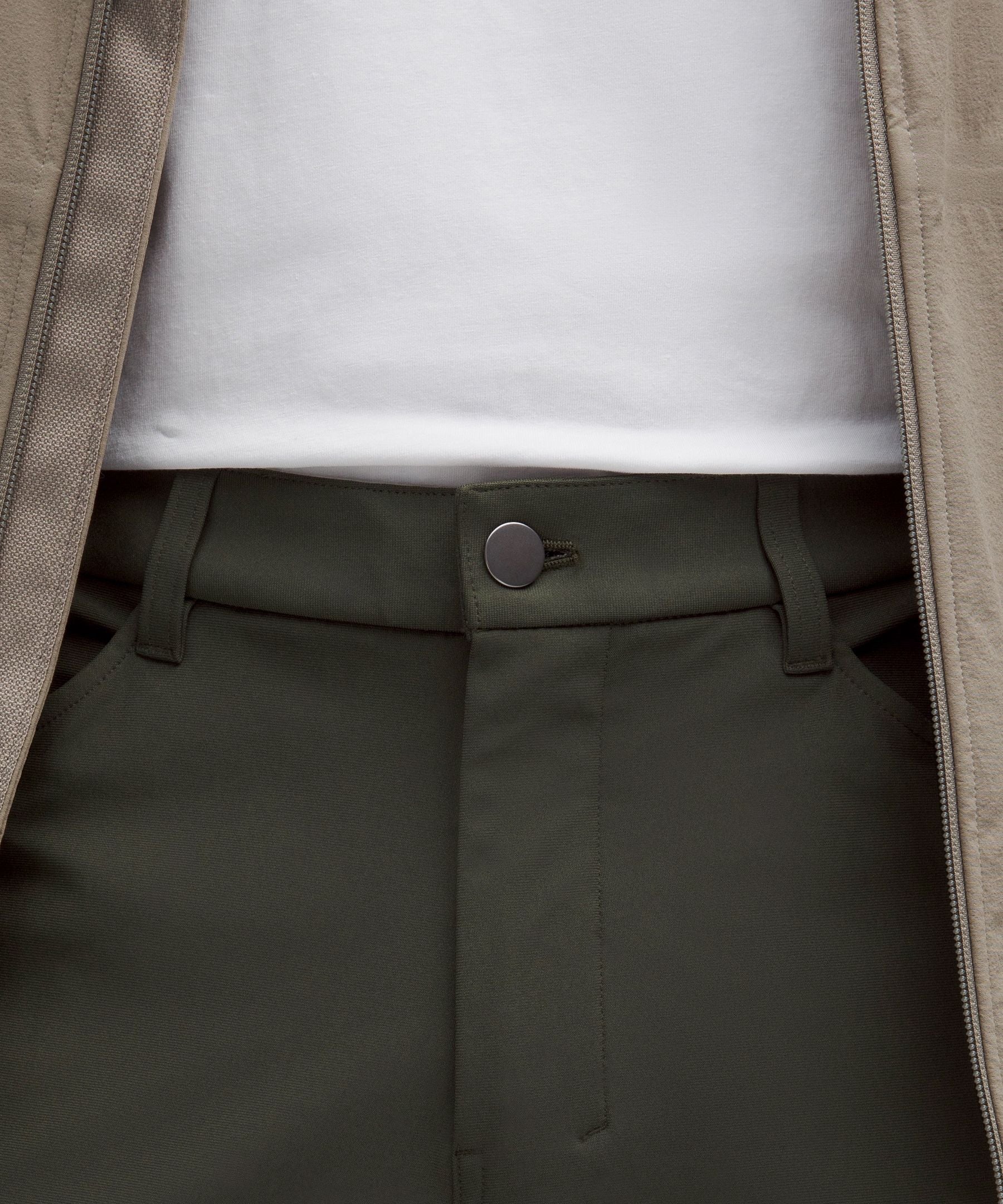 Lululemon ABC Classic-Fit 5 Pocket Pant 32L *Warpstreme Gator Green