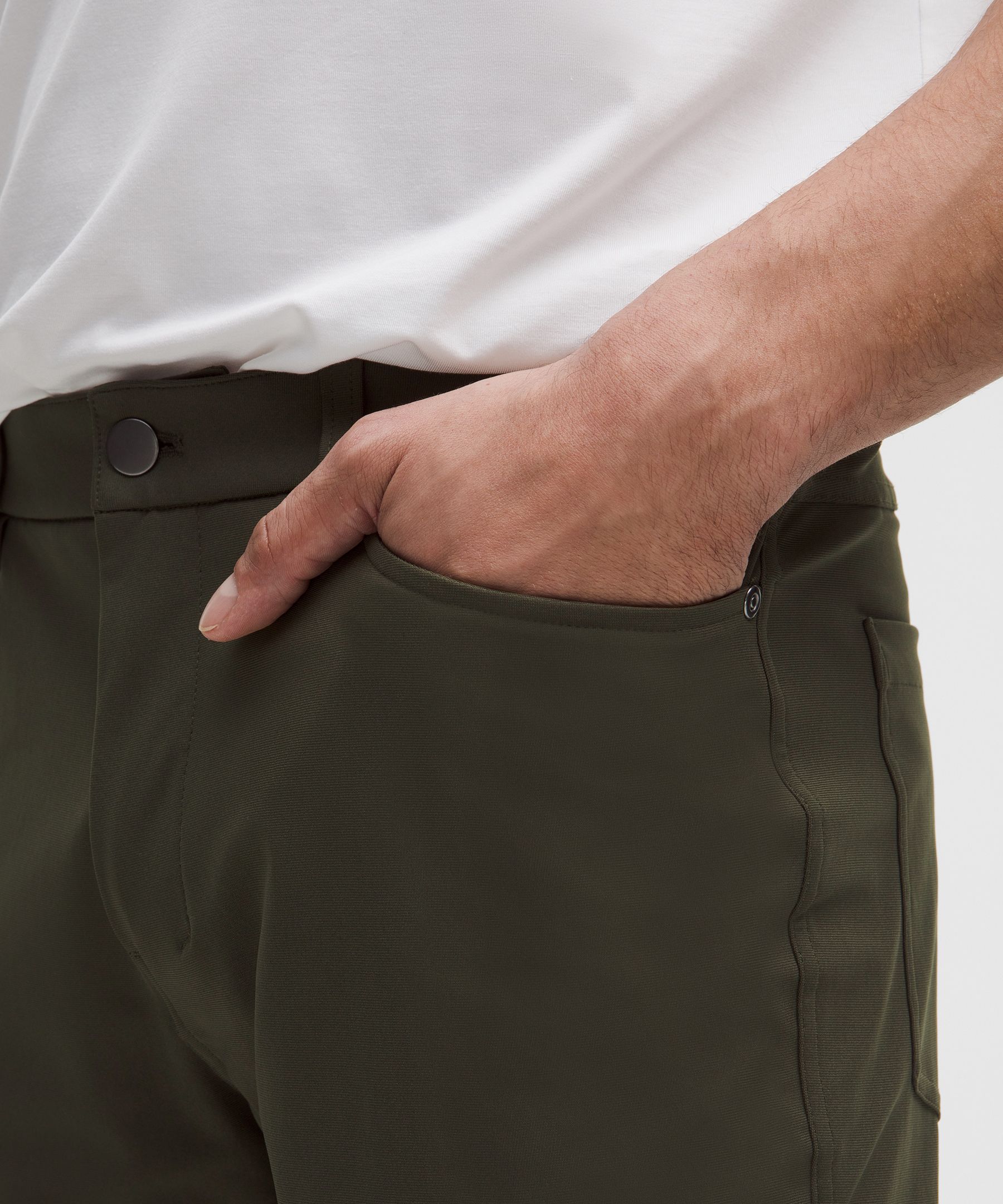 Lululemon ABC Classic-Fit 5 Pocket Pant 32L *Warpstreme Dark Olive
