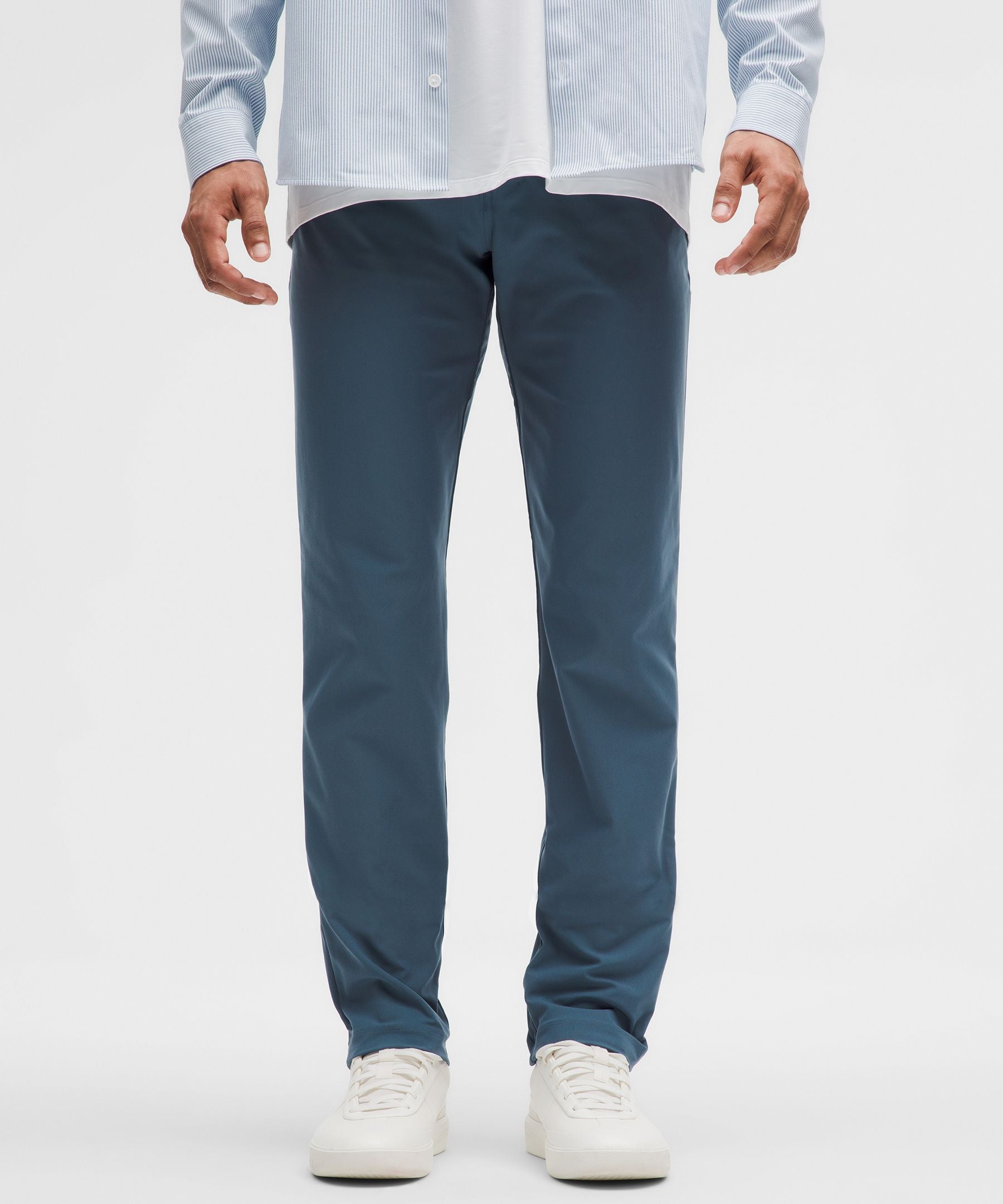 Lululemon ABC Classic-Fit 5 Pocket Pant 32L *Warpstreme Iron Blue