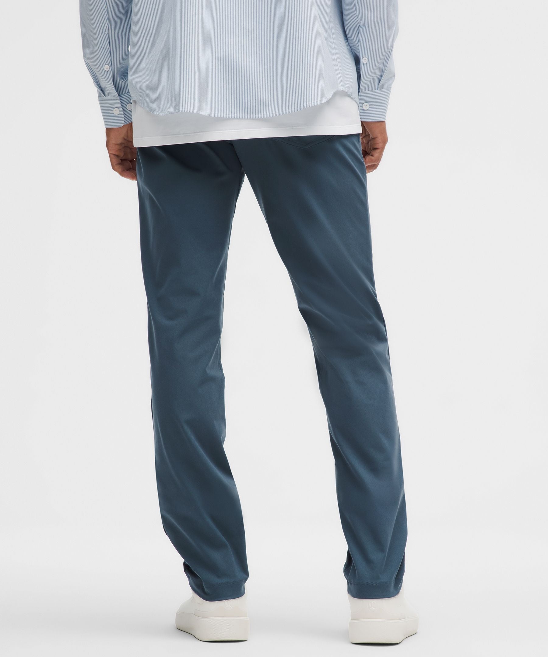 Lululemon ABC Classic-Fit 5 Pocket Pant 32L *Warpstreme Iron Blue