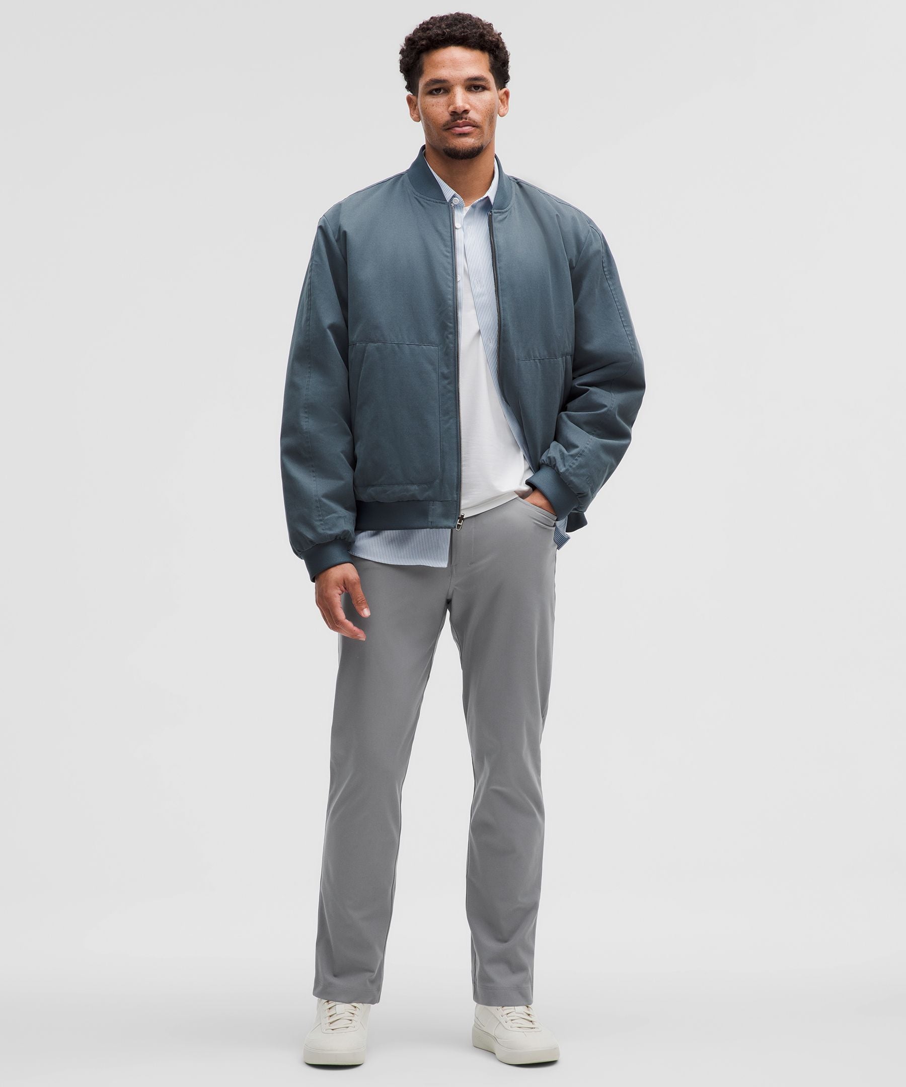 Lululemon ABC Classic-Fit 5 Pocket Pant 32L *Warpstreme Asphalt Grey