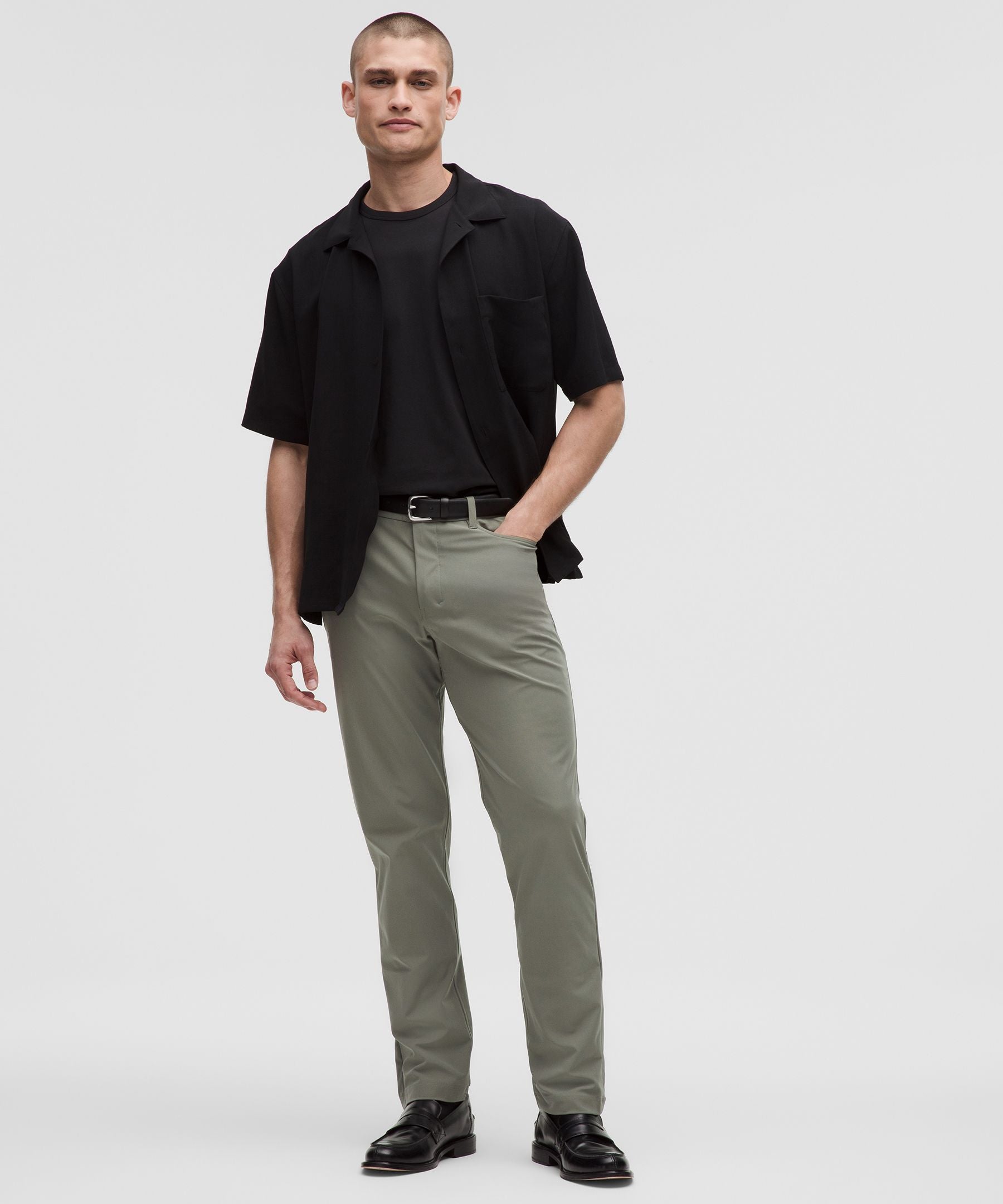 Lululemon ABC Classic-Fit 5 Pocket Pant 32L *Warpstreme Grey Sage