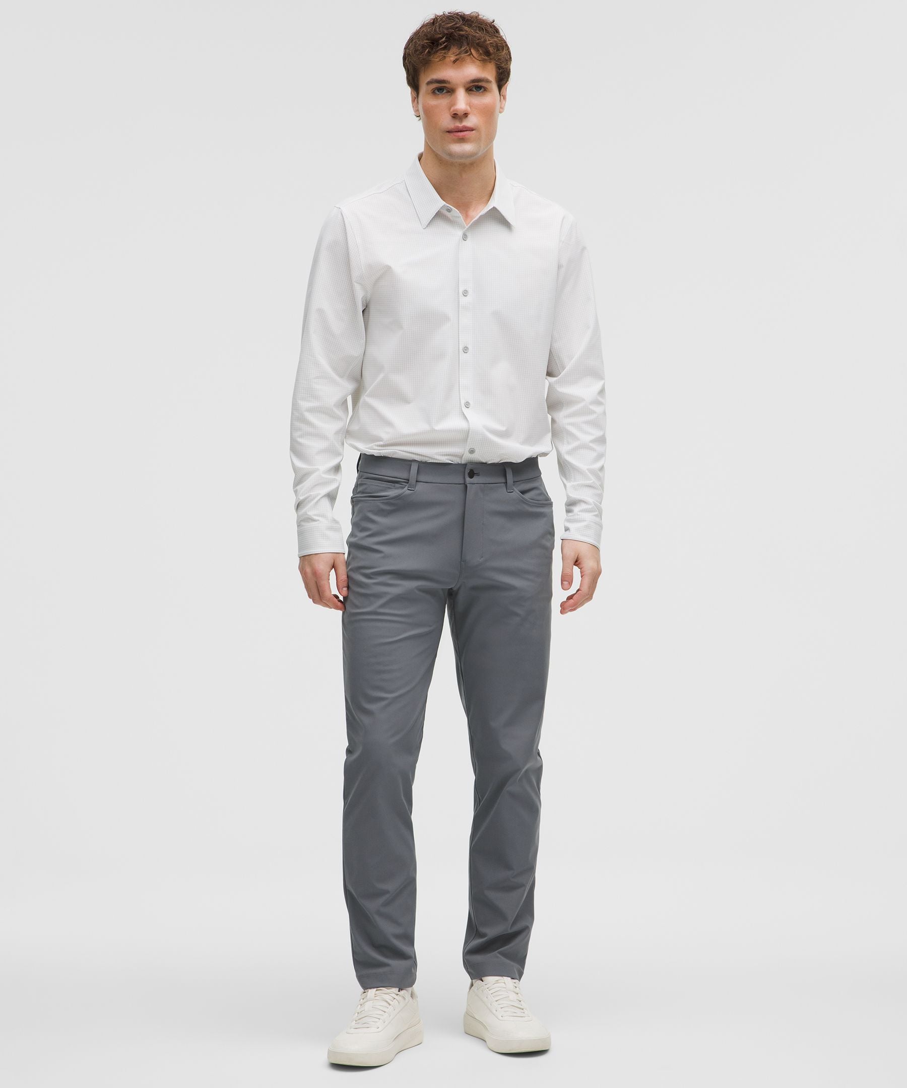 Lululemon ABC Classic-Fit 5 Pocket Pant 32L *Warpstreme Solar Grey