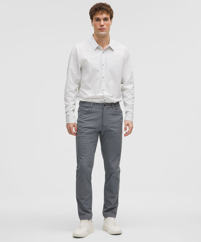 Lululemon ABC Classic-Fit 5 Pocket Pant 32L *Warpstreme Solar Grey